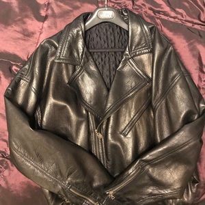 Gianni Versace Mens Leather Bomber Jacket!!